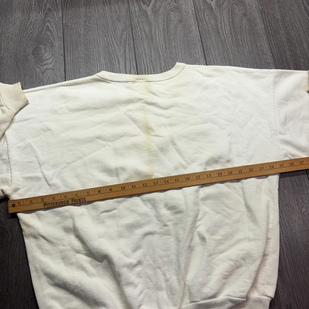 Vintage Molson Canadian Beer 1990s Sweatshirt Large White Beer Canada Bear - Picture 10 of 11